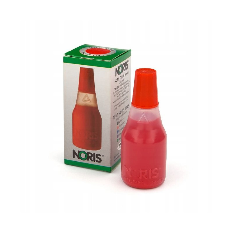 Tusz do stempli gumowych Noris 110S czerwony